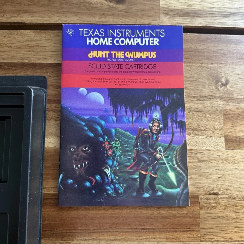 Hunt the Wumpus Texas Instruments TI-99/4a 1980 Complete In Box CIB Vintage